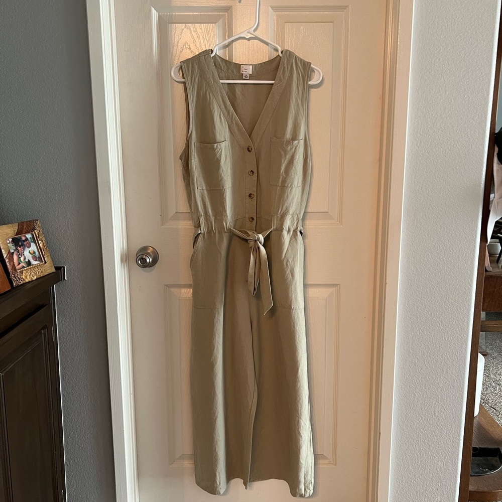 A New Day sleeveless linen jumpsuit